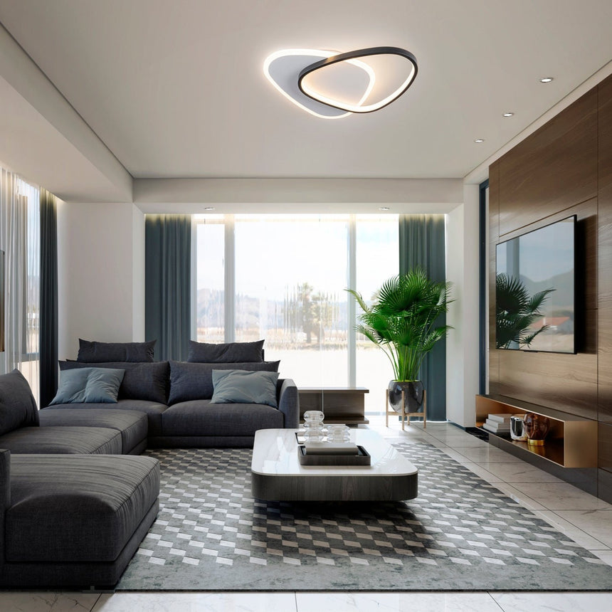 Schuller Romo ceiling lamp black and white 522867