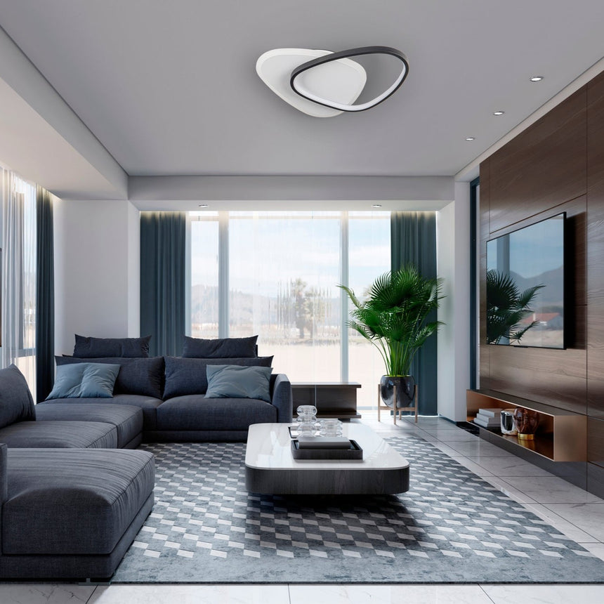 Schuller Romo ceiling lamp black and white 522867