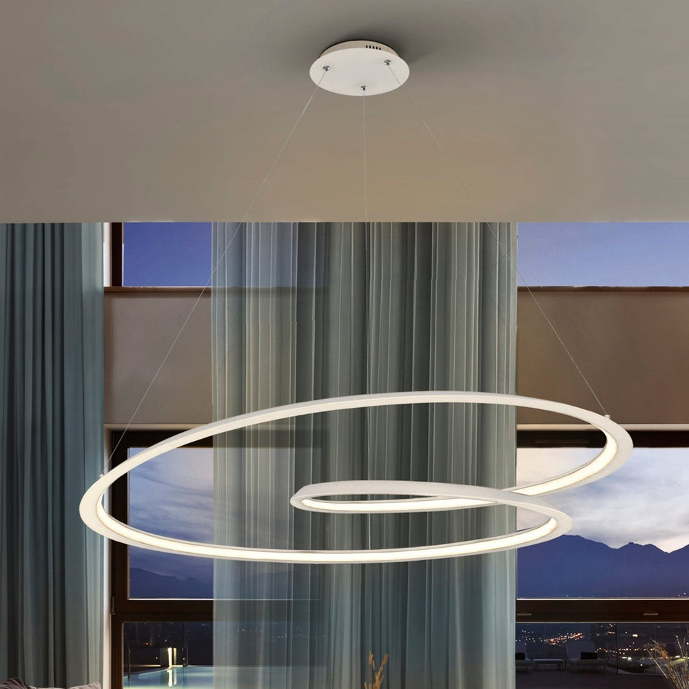 Schuller Looping Pendant Ceiling Lamp White Ø97 527637