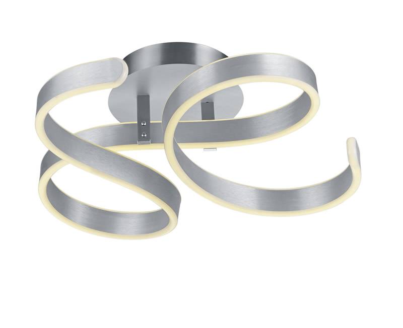 Trio Francis Plafón LED de metal aluminio pulido 671310105