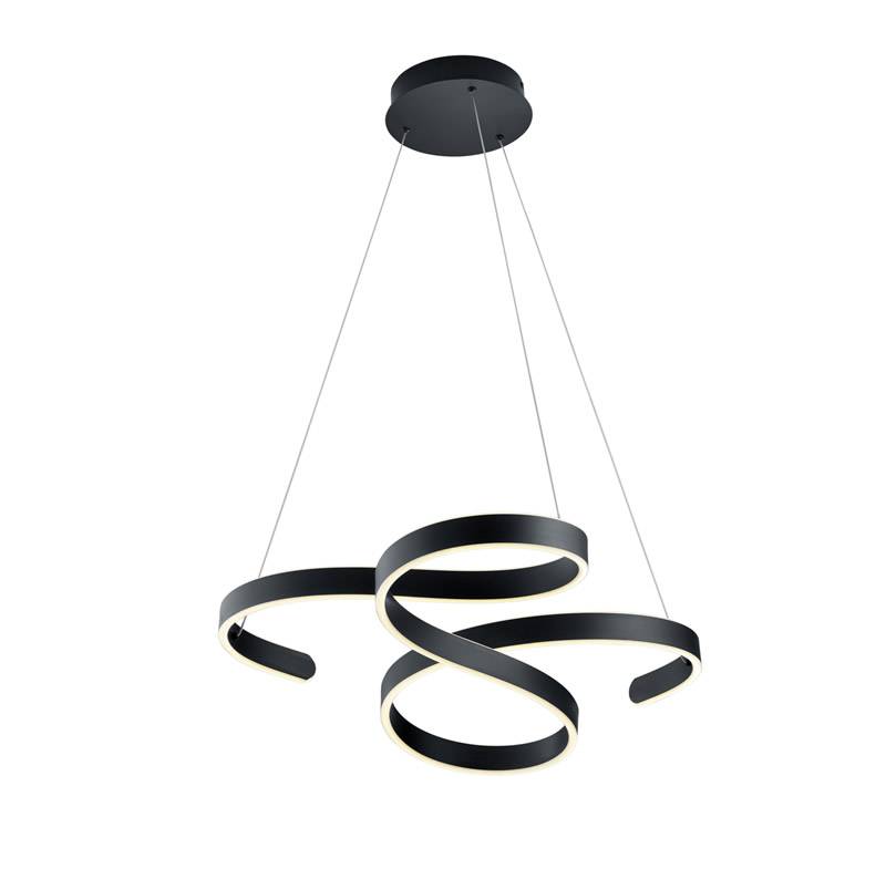 Trio Francis Lámpara colgante LED de metal antracita 371310142