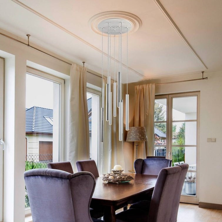 Schuller Varas 373261 LAMPARAVARAS CROMO/BLANCO 9L