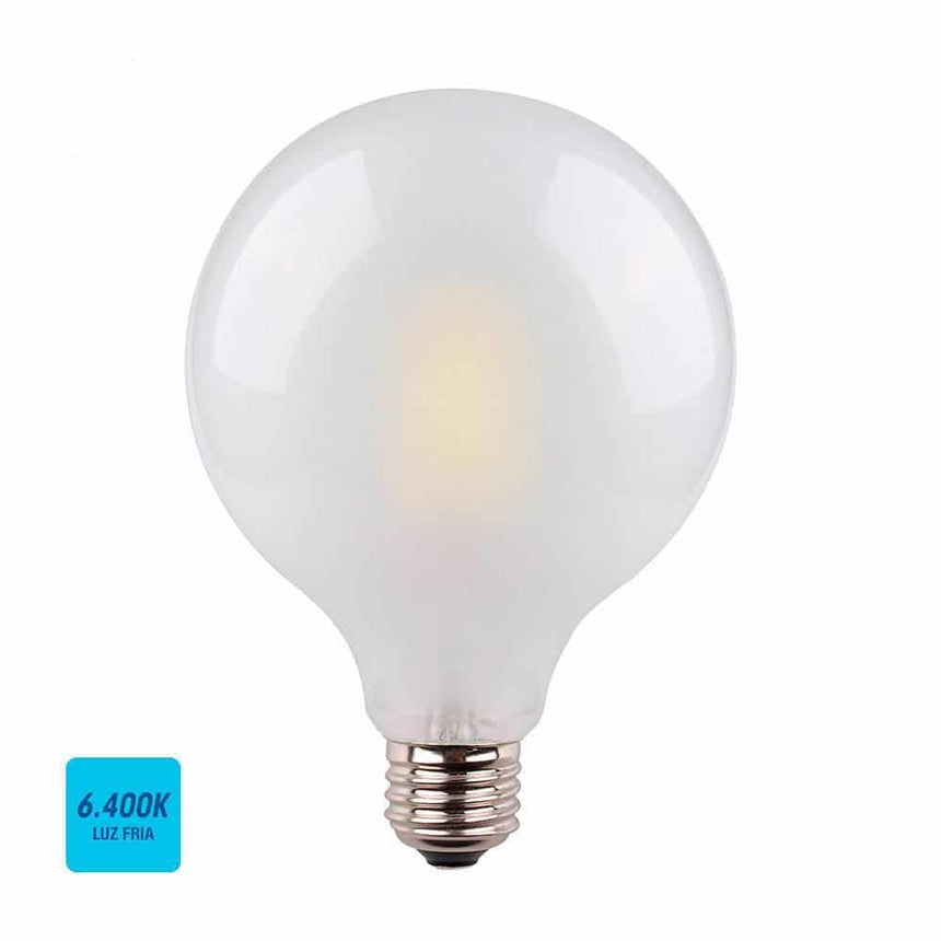 Elektro3 BOMBILLA GLOBO FILAMENTO LED CRISTAL MATE 12,5cm E27 8W 6400K
