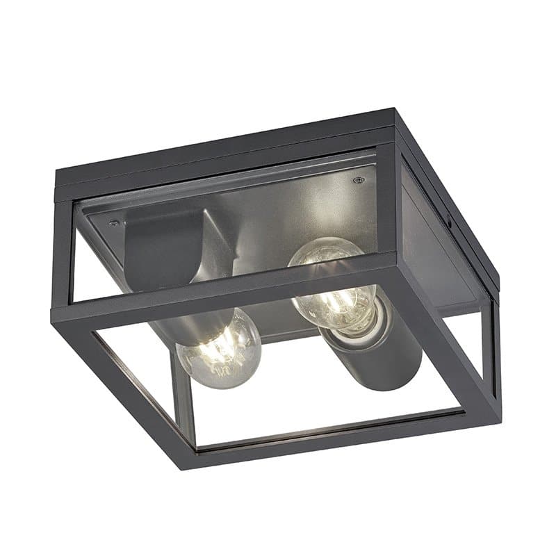 Trio Garonne Plafón de exterior de aluminio antracita 601860242