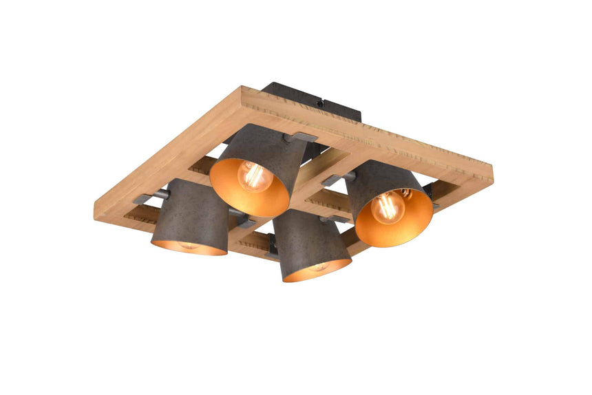 Trio Bell Antique Nickel Metal Ceiling Light 601900467