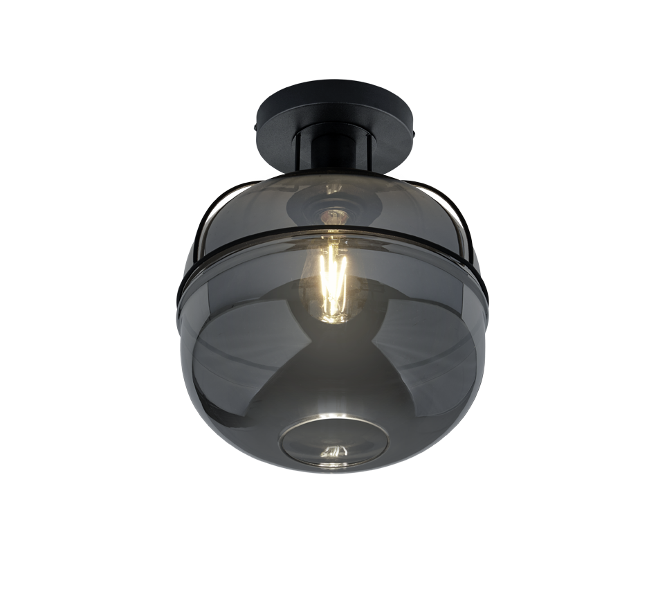 Trio Lorena black ceiling light 615190132