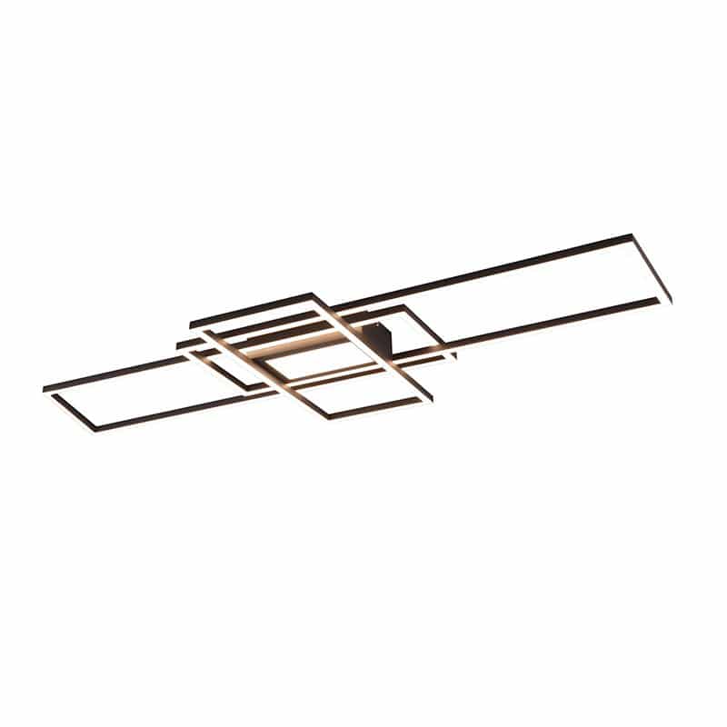 Trio Irvine Plafón LED de metal antracita 620010442