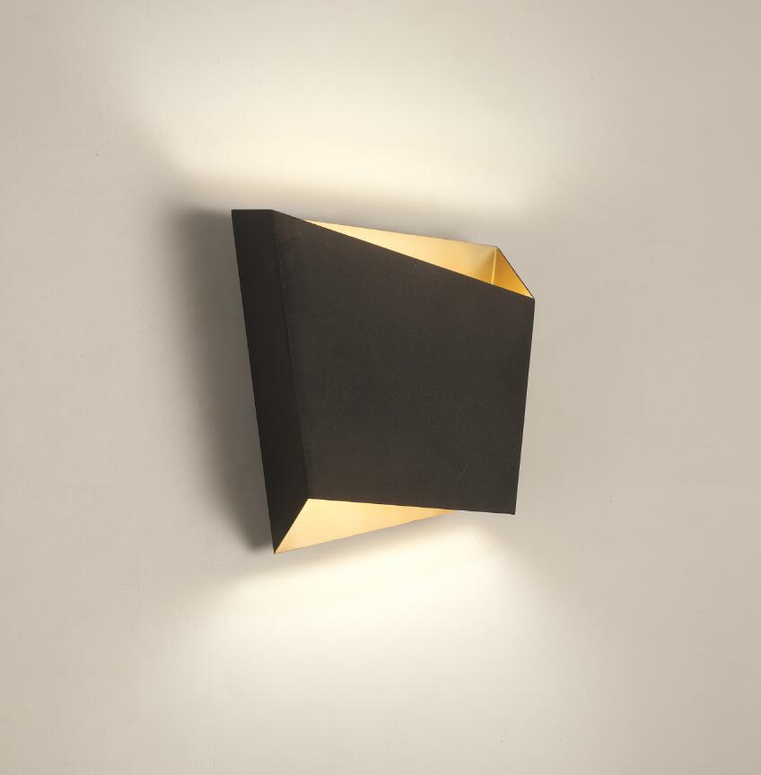 Mantra Asimetric Black Wall Sconce 6222