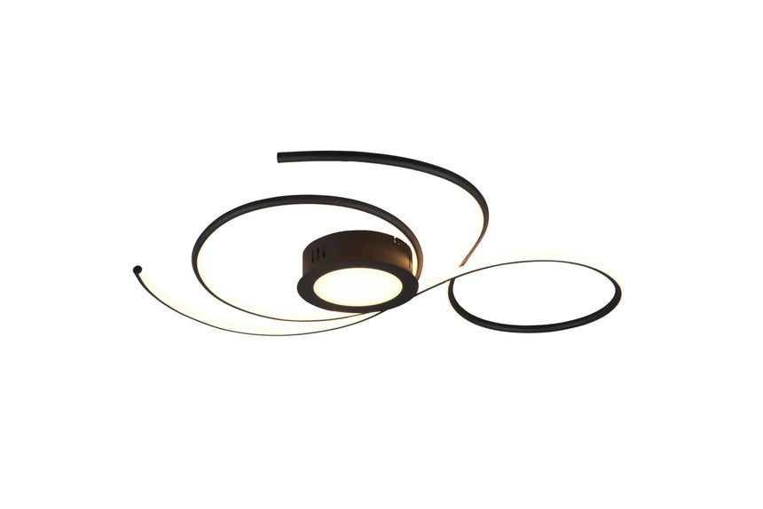 Trio Jive LED metal ceiling lamp black mat 623419232