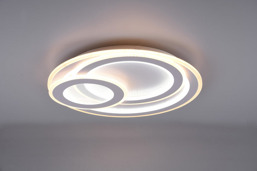 Trio Mita LED ceiling light metal mat white 629210331