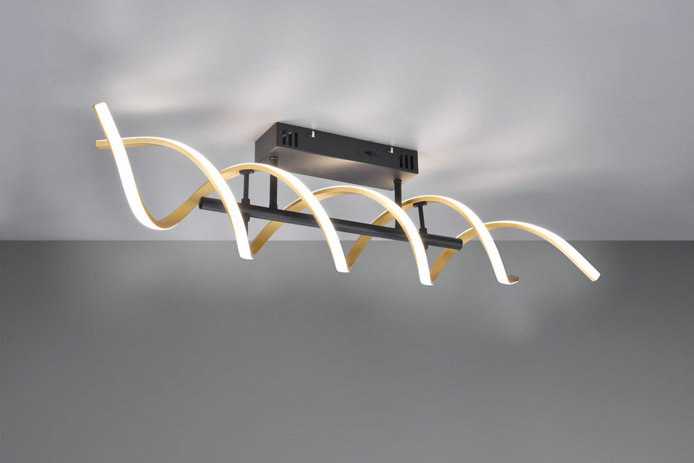 Trio Sequence LED ceiling light matt bronze aluminum 641810208