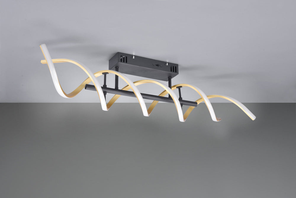 Trio Sequence LED ceiling light matt bronze aluminum 641810208