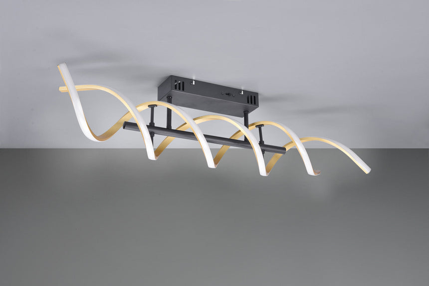 Trio Sequence LED ceiling light matt bronze aluminum 641810208