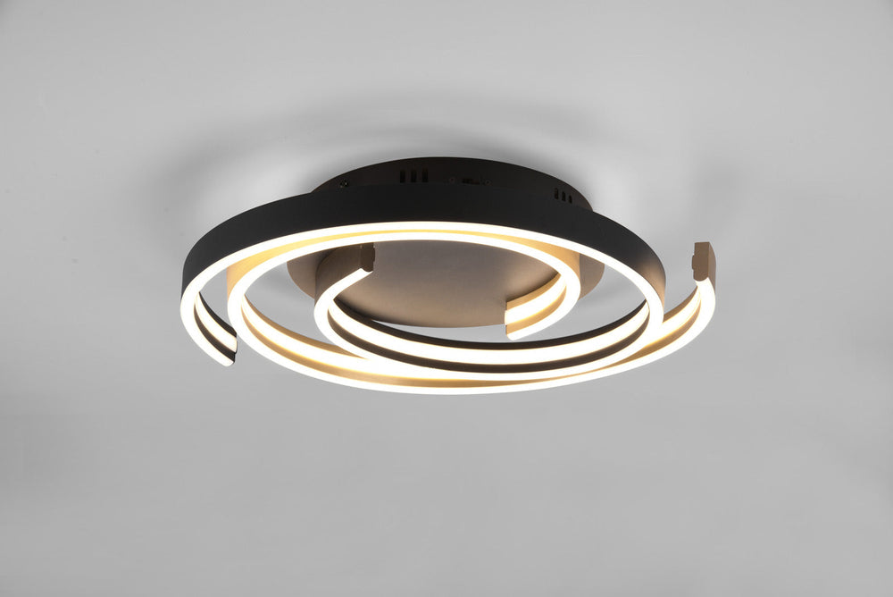 Trio Caya LED ceiling light matt bronze metal 641910208