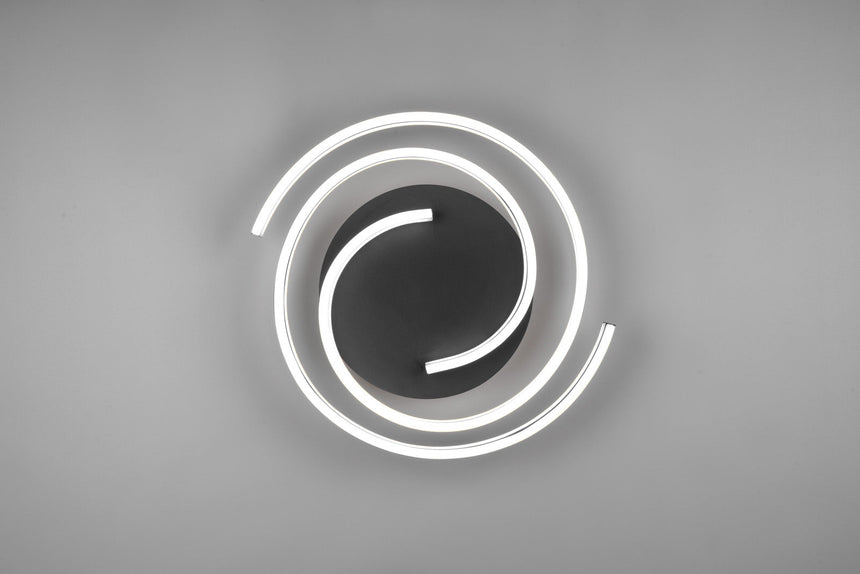 Trio Caya LED ceiling light matt bronze metal 641910208