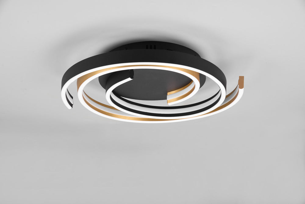 Trio Caya LED ceiling light matt bronze metal 641910208