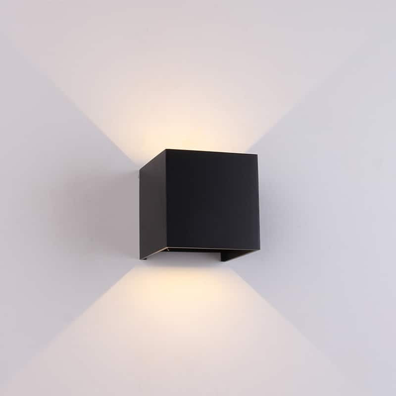 Mantra Davos Lámpara de pared aplique LED negro arena 6524