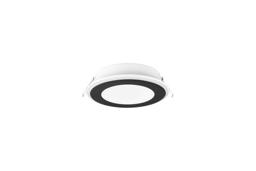 Trio Aura Empotrable LED de plástico estera negra 652410132