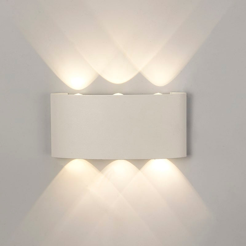 Mantra Arcs Aplique exterior LED IP54 beige, blanco 6541