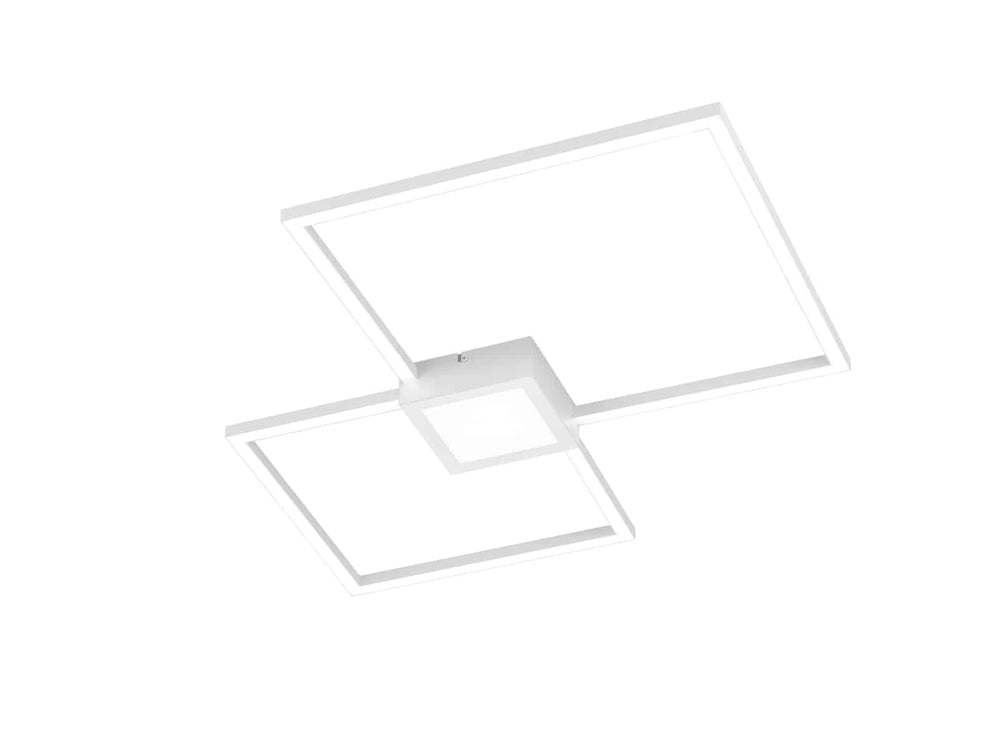 Trio Hydra LED metal ceiling light mat white 676240331