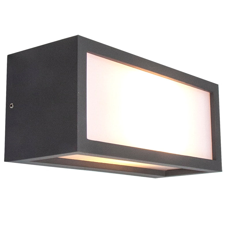 Mantra Utah Aplique exterior E27 1 Luz IP65 gris oscuro 7050