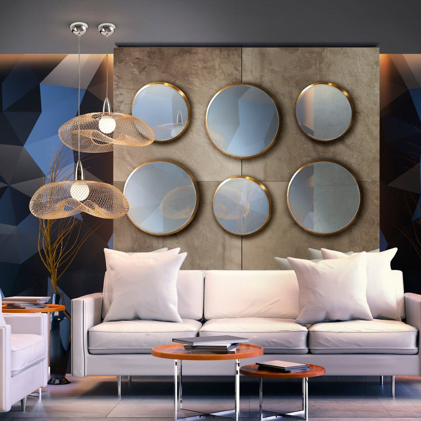 Schuller Forma 1-Light Chrome and Gold Pendant Lamp 735964
