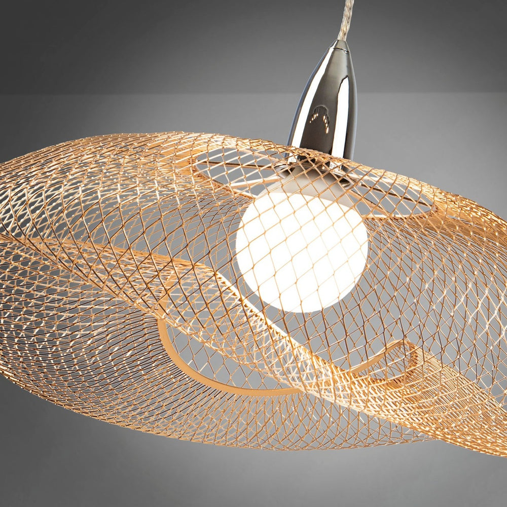 Schuller Forma 1-Light Chrome and Gold Pendant Lamp 735964