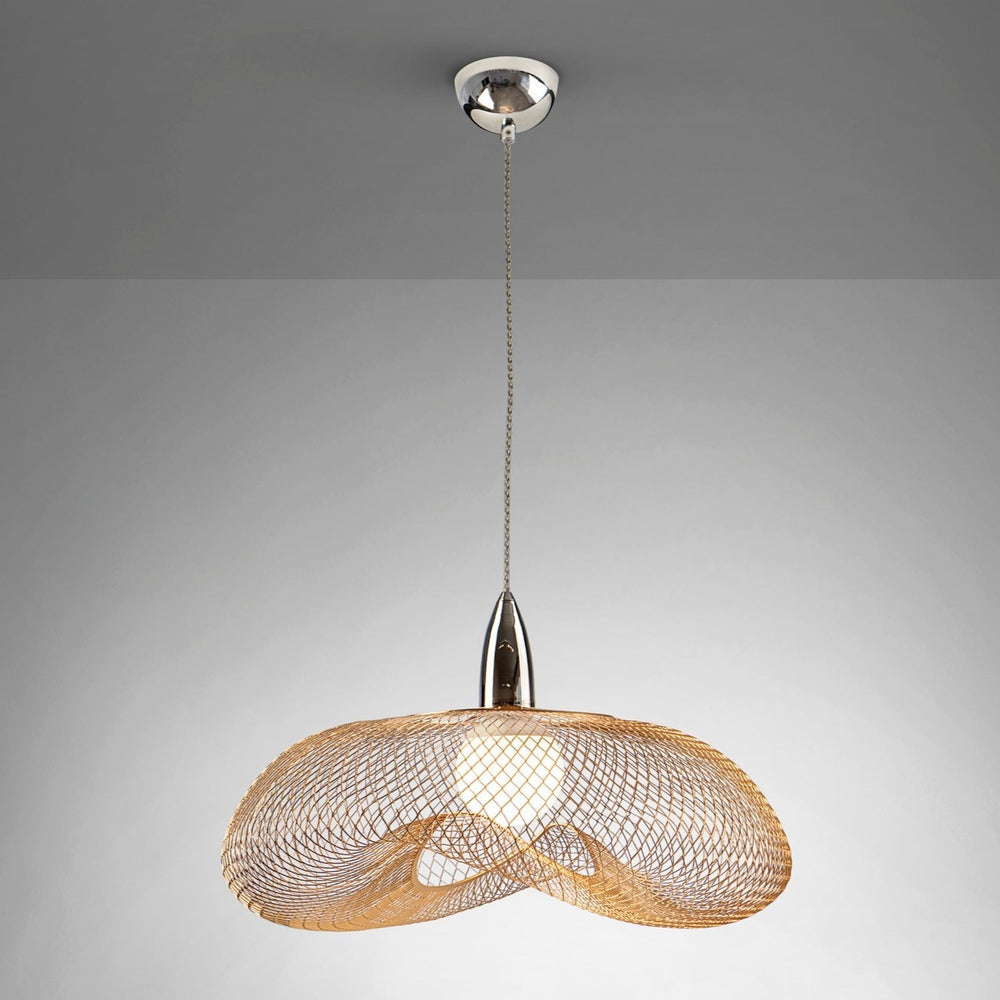 Schuller Forma 1-Light Chrome and Gold Pendant Lamp 735964
