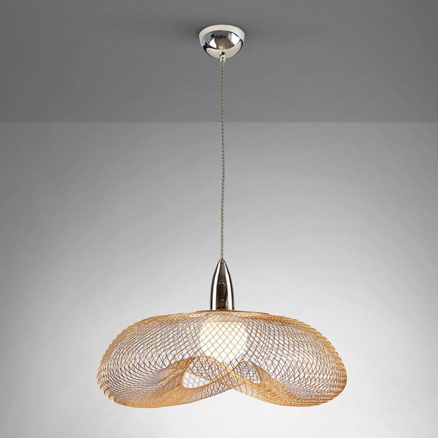Schuller Forma 1-Light Chrome and Gold Pendant Lamp 735964