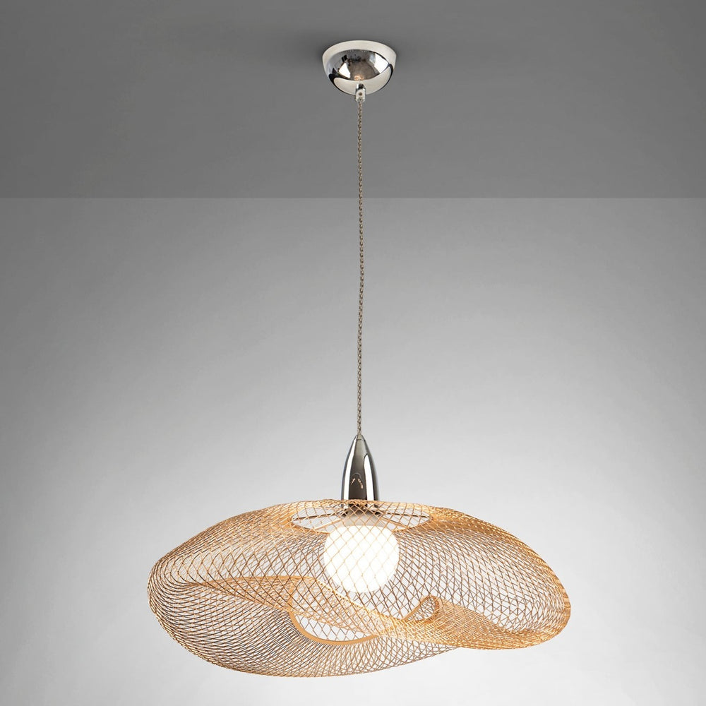 Schuller Forma 1-Light Chrome and Gold Pendant Lamp 735964