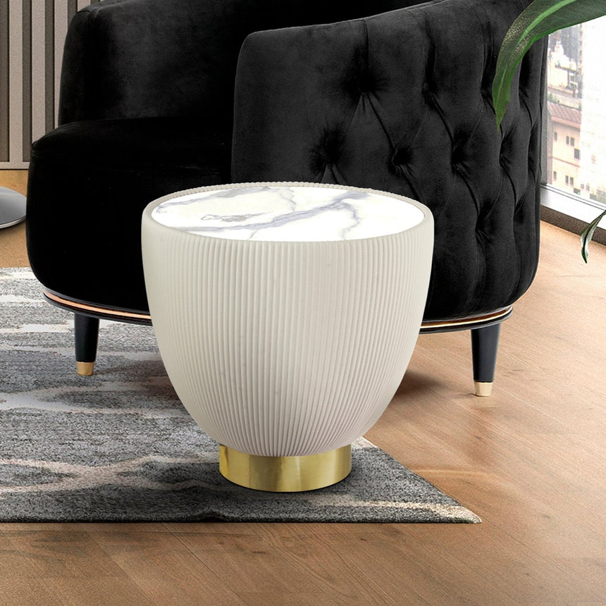 Schuller Candy Mesa auxiliar blanco latón 745420