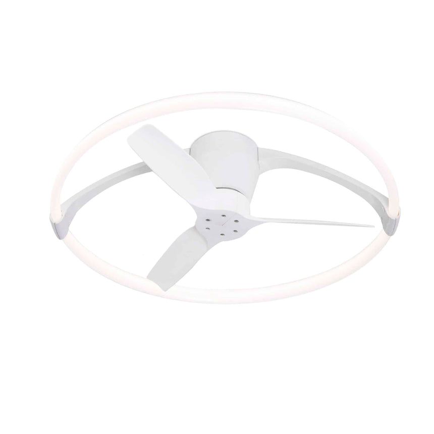 Mantra Nepal Mini Ventilador Plafón LED blanco 7801