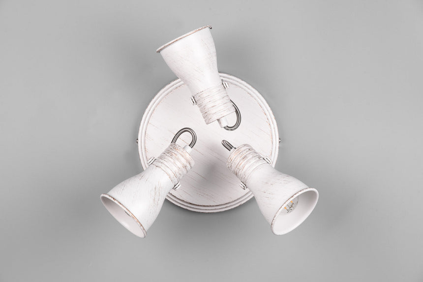 Trio Steam Foco metal blanco decapé 813430327