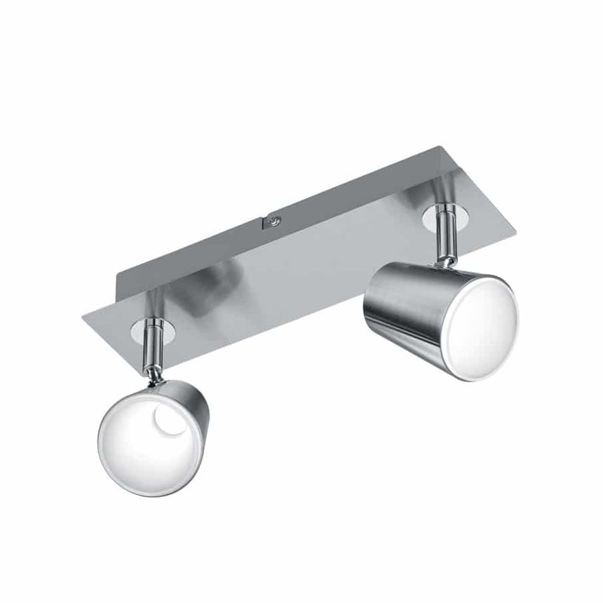 Trio Narcos Foco LED de metal níquel mate 873170207