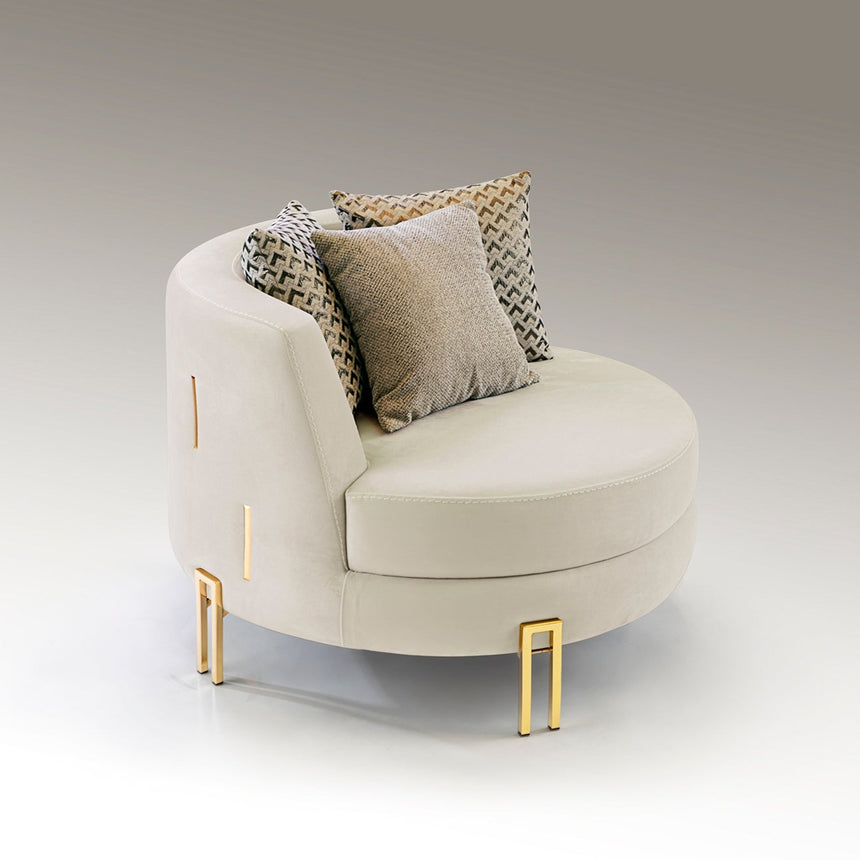 Schuller Vienna Armchair White Gold 8811011