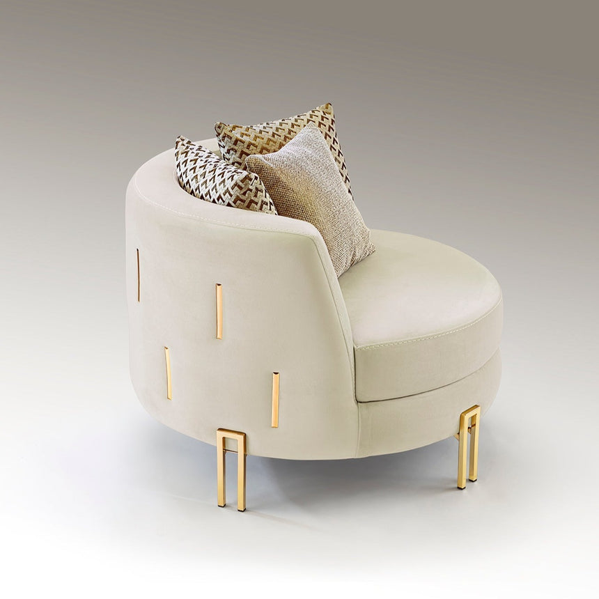 Schuller Vienna Armchair White Gold 8811011