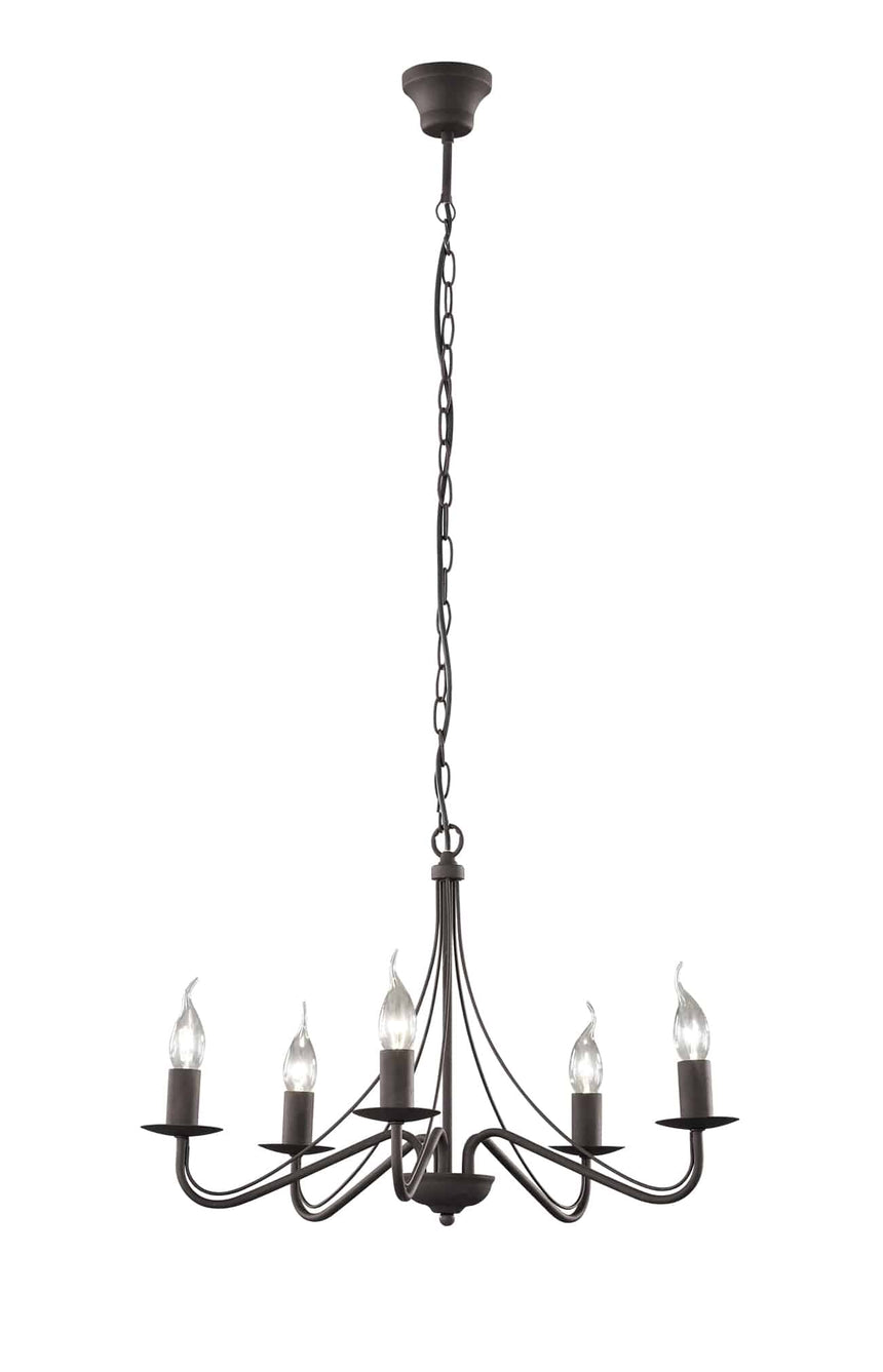 Trio Country Rust Metal Ceiling Lamp R1198-24