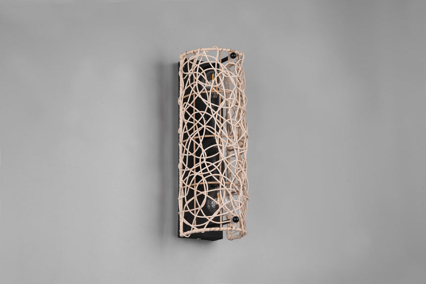 Trio Lovis Wall light rattan mesh natural finish R21142036