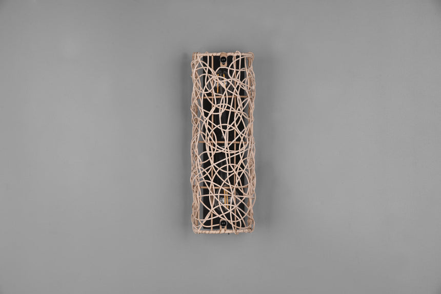 Trio Lovis Wall light rattan mesh natural finish R21142036