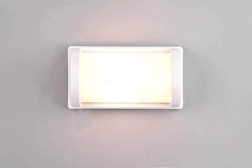 Trio Puelo Exterior wall light cast aluminum mat white R21186131