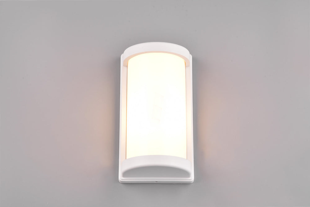 Trio Puelo Exterior wall light cast aluminum mat white R21186131