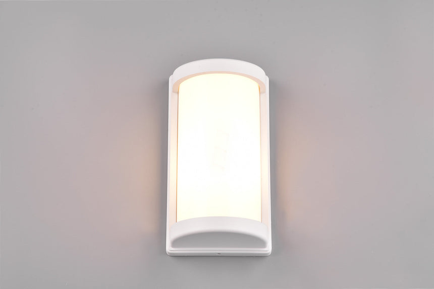 Trio Puelo Exterior wall light cast aluminum mat white R21186131