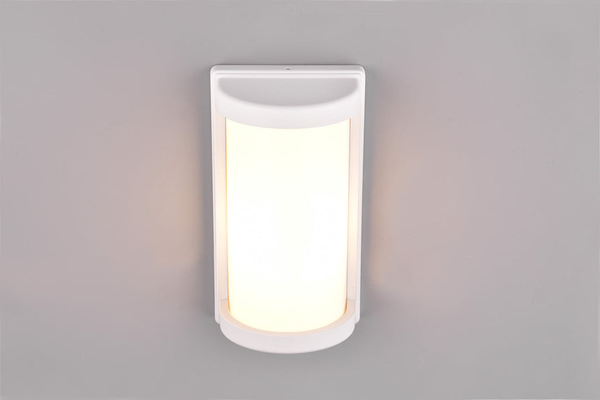 Trio Puelo Exterior wall light cast aluminum mat white R21186131