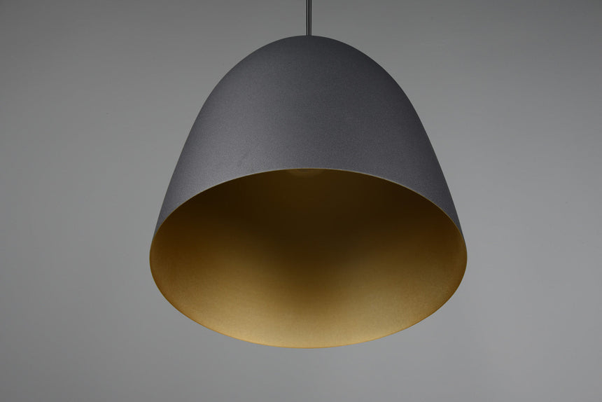 Trio Tilda Pendant Ceiling Lamp Black Gold Metal R30661080