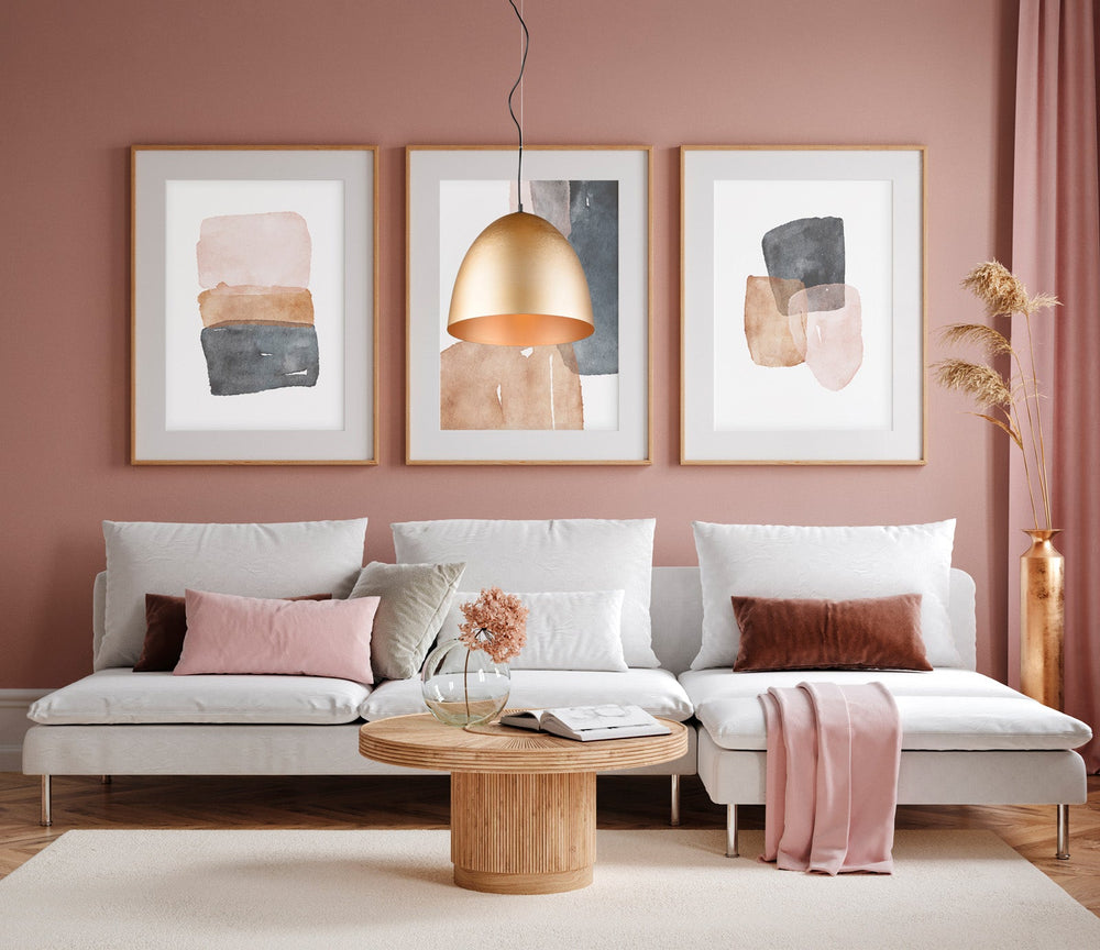 Trio Tilda Pendant Ceiling Lamp Matt Bronze Aluminum R30661908