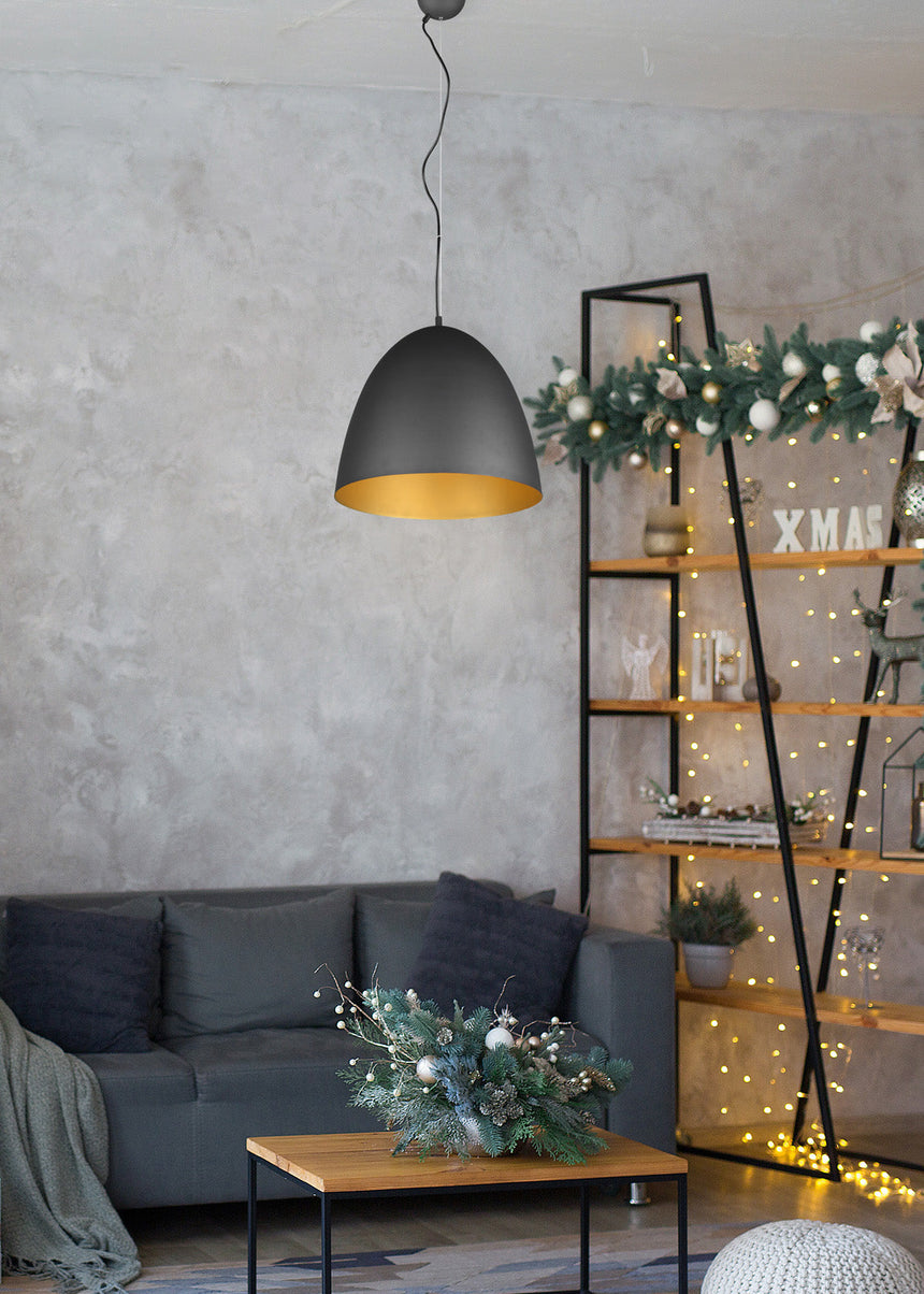 Trio Tilda Lámpara de techo colgante metal schwarz-gold R30661980