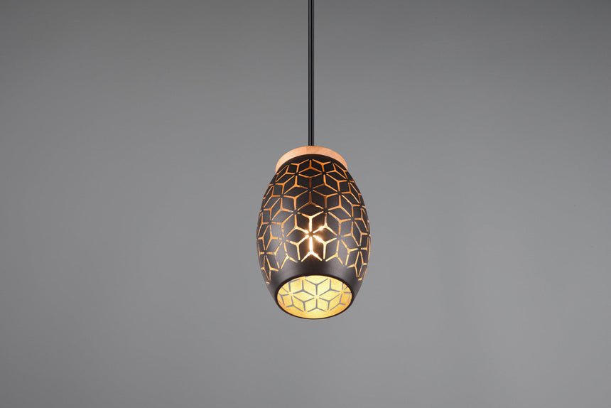 Trio Bidar Lámpara de techo colgante metal dorado R31571080