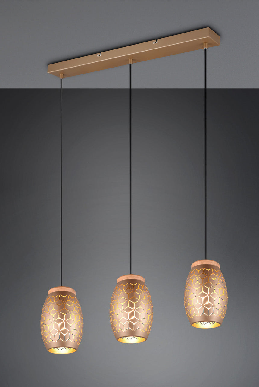 Trio Bidar Coffee Metal Pendant Ceiling Lamp R31573065