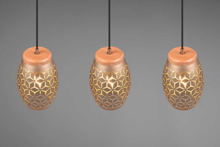Trio Bidar Coffee Metal Pendant Ceiling Lamp R31573065