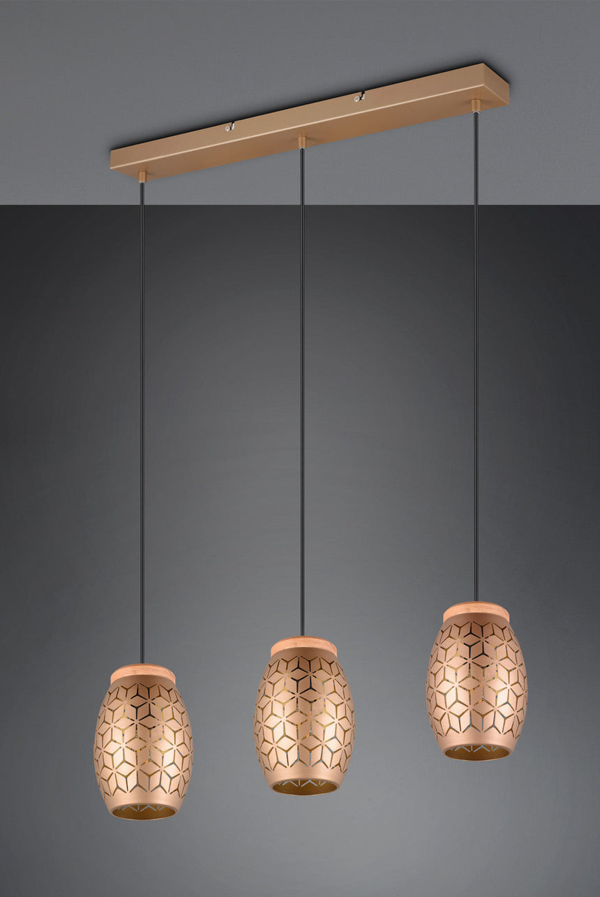Trio Bidar Coffee Metal Pendant Ceiling Lamp R31573065